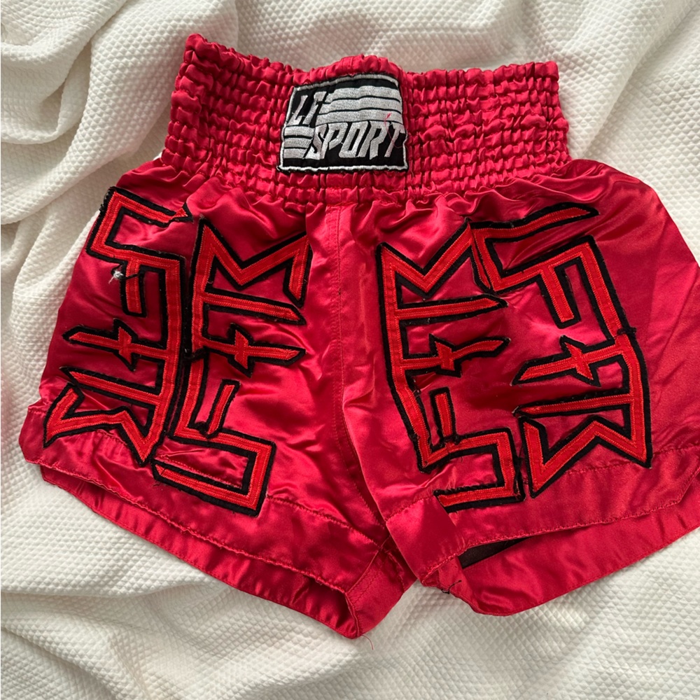 LF red boxer shorts